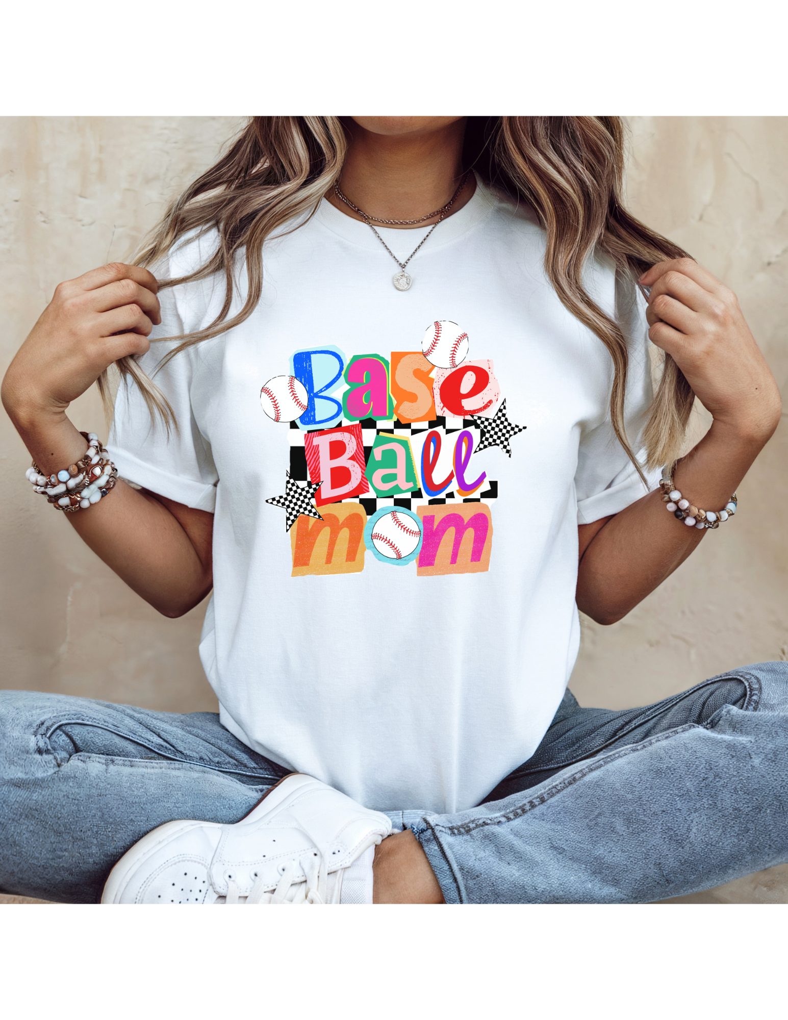 baseball mom tee